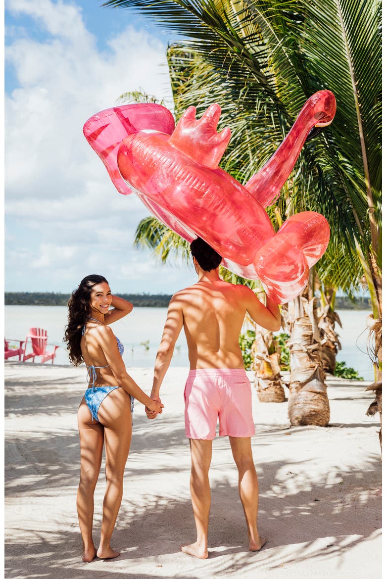 Glitter Flamingo Pool Float, Alternate, color, PINK