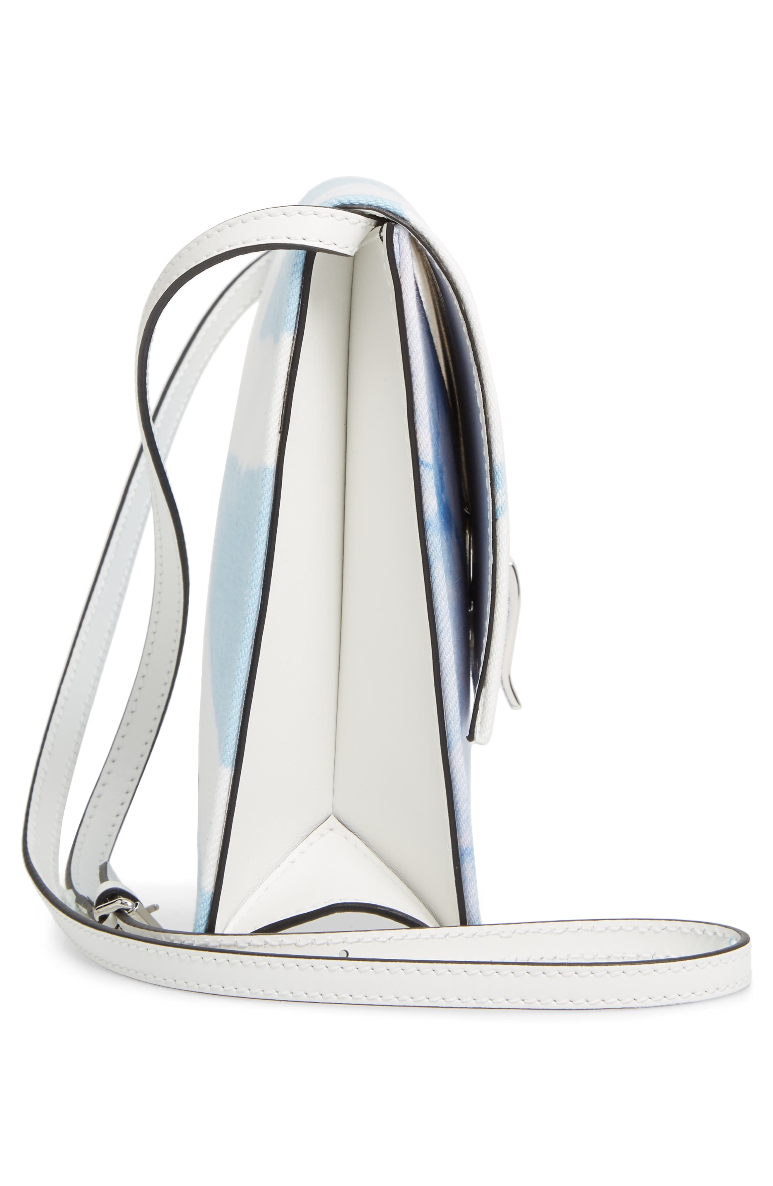 Proenza Schouler Small Lunch Bag Tie Dye Denim Shoulder Bag, Alternate, color, 