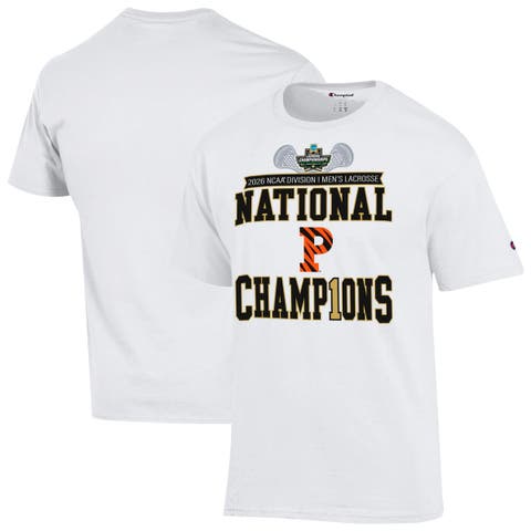 Unisex Champion White Princeton Tigers 2026 NCAA Men's Lacrosse National Champions Locker Room T-Shirt