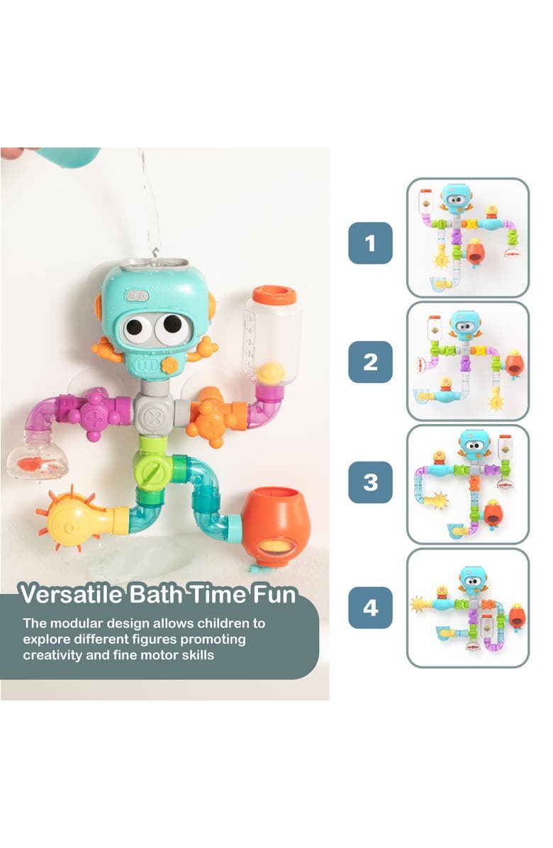 Sperric Build and Splash Educational Water Bath Toy Set, Alternate, color, Multicolor