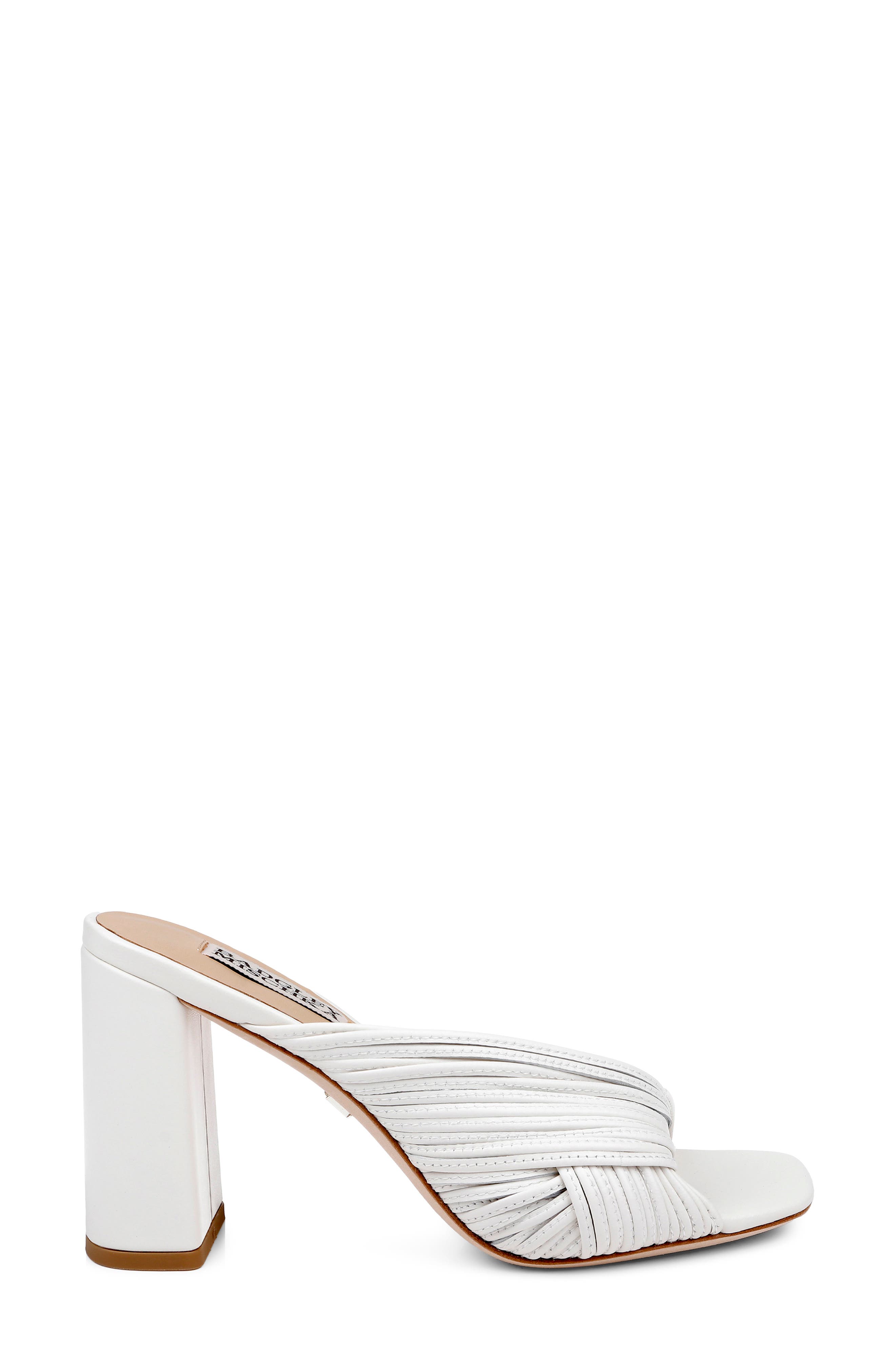 Badgley Mischka Collection Winslow Slide Sandal, Alternate, color, White Leather