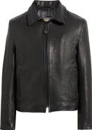 Schott NYC Vegetable Tanned Lambskin Leather Mechanic Jacket