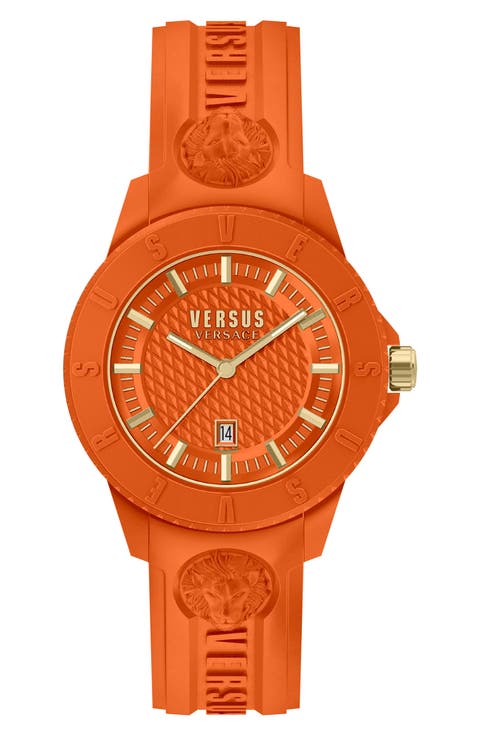 Versace Men's Tokyo R Silicone Strap Watch, 43mm x 10.5mm