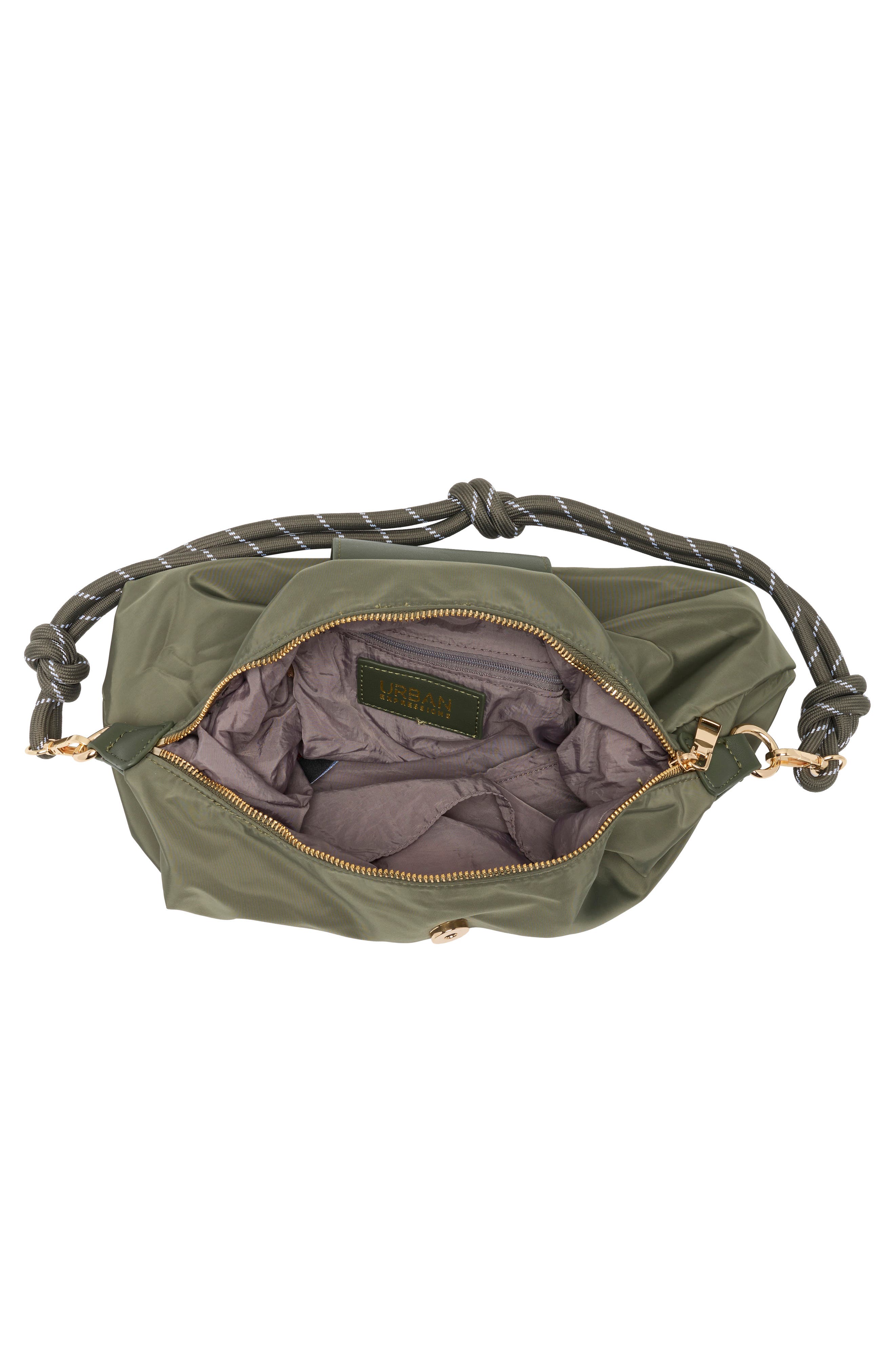 Nylon Flap Crossbody Bag, Alternate, color, WINTER SAGE