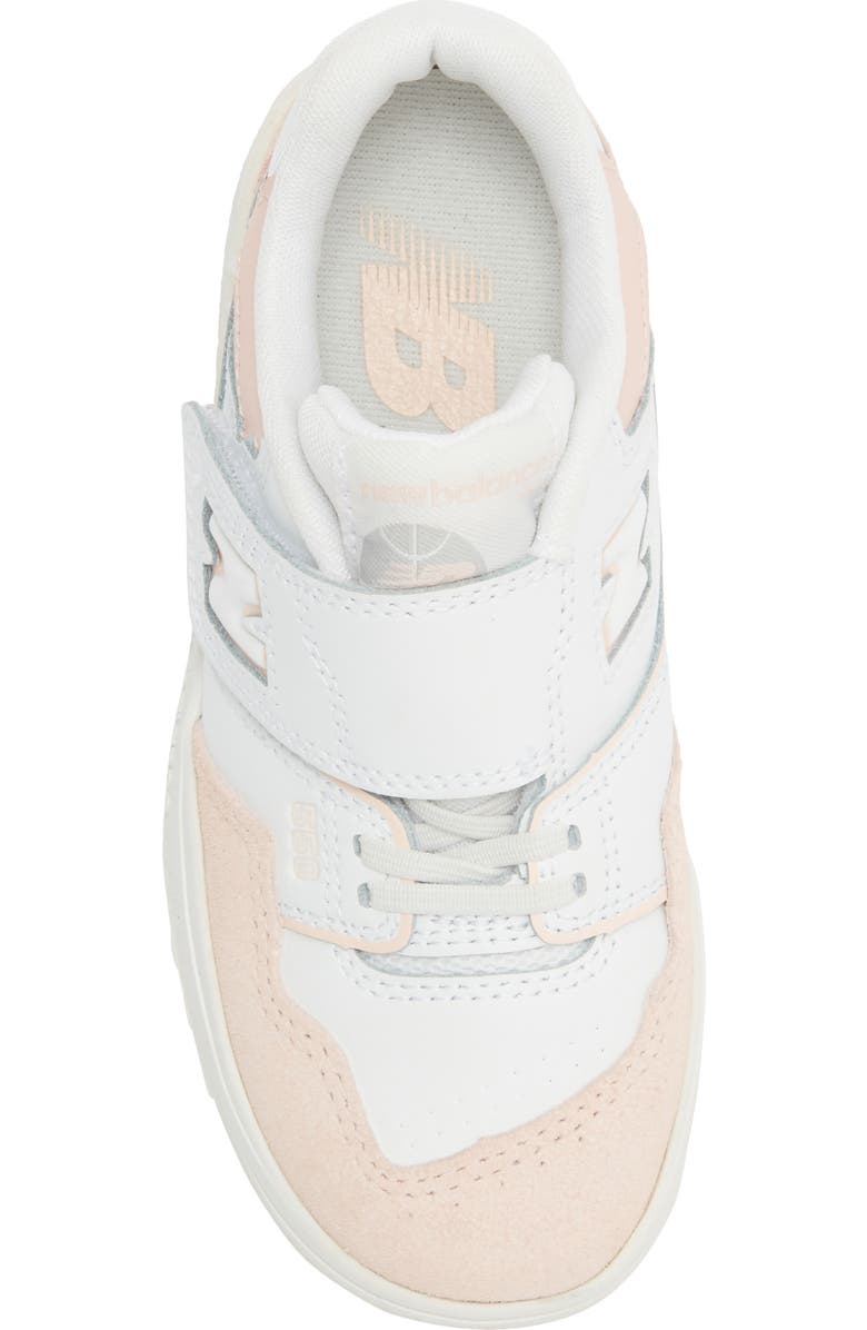 New Balance Kids' B550 Sneaker, Alternate, color, White/ Pink Haze