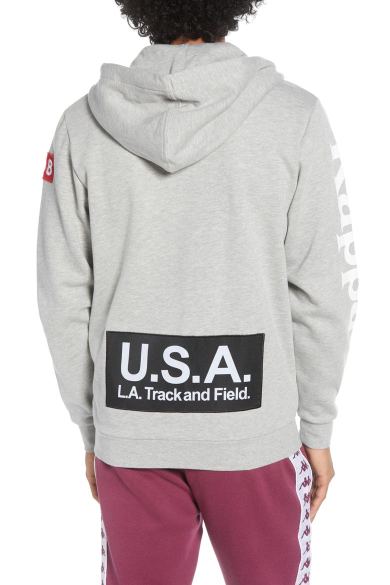 Authentic LA Beris Zip Hoodie, Alternate, color, GREY