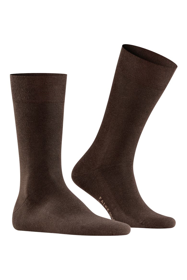 Sensitive London Cotton Blend Socks, Main, color, BROWN