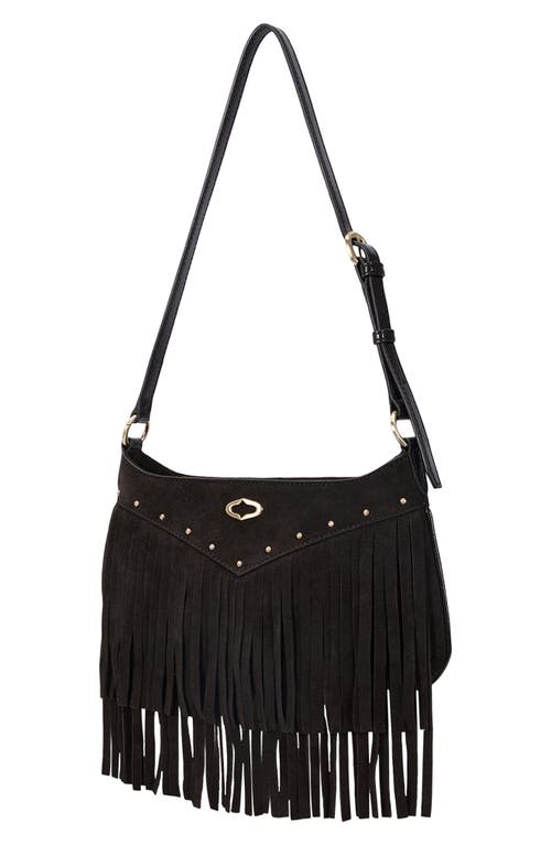 ORYANY ORYANY FRINGE LEATHER SHOULDER BAG