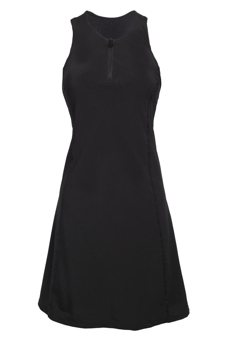 Sun's Out Exercise Dress, Main, color, BLACK