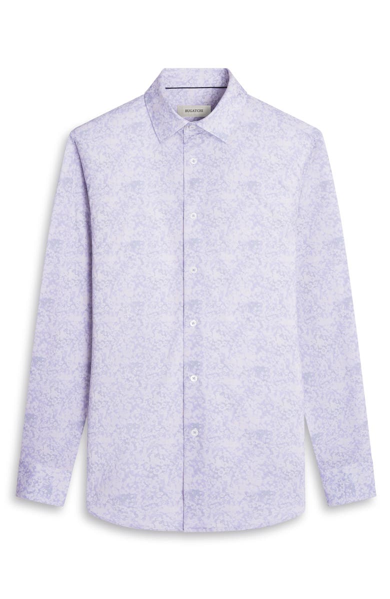 Bugatchi James OoohCotton<sup>®</sup> Floral Print Button-Up Shirt, Alternate, color,