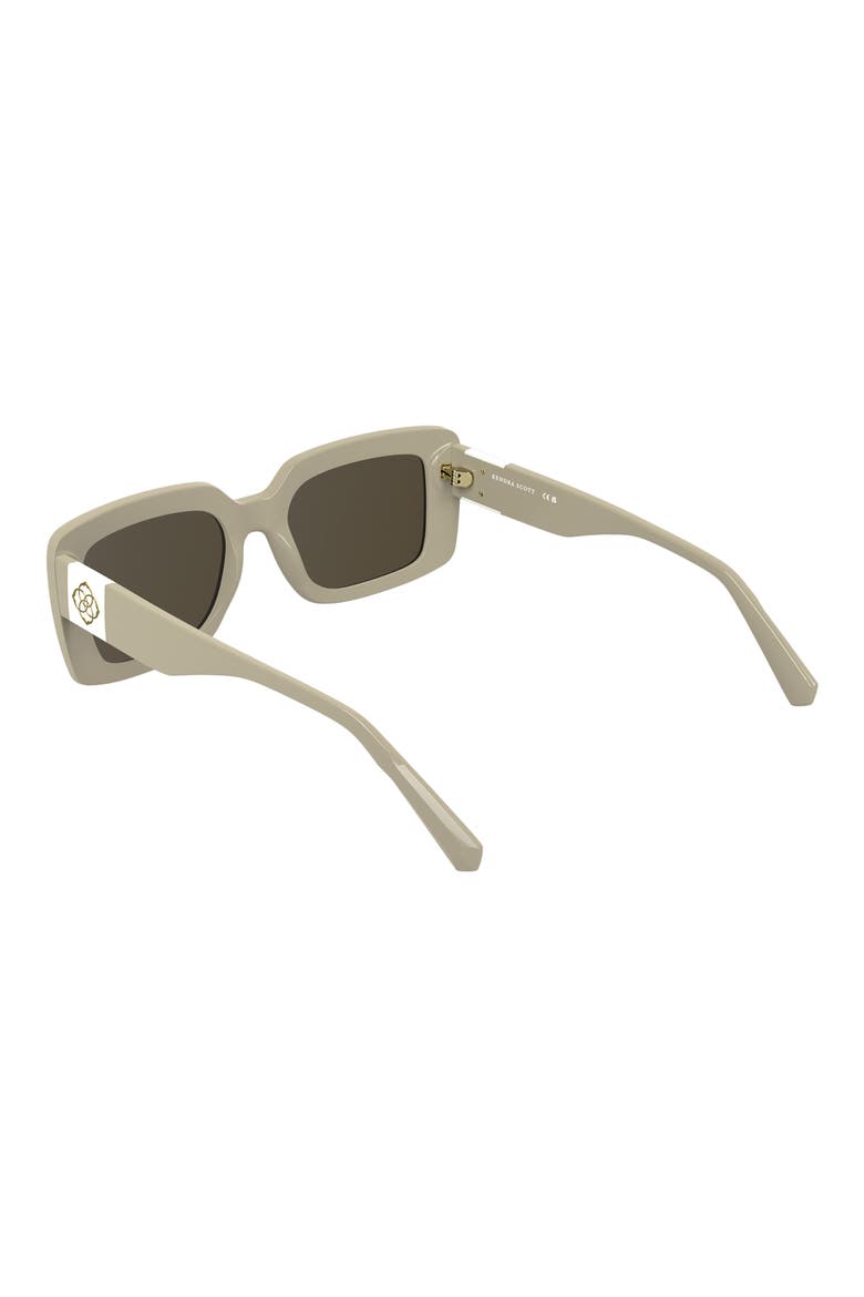 Dira 55mm Rectangular Sunglasses, Alternate, color, CREAM