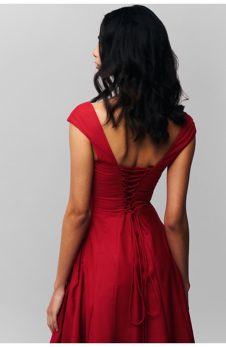 Guizio Leila Dress, Alternate, color, Red Love