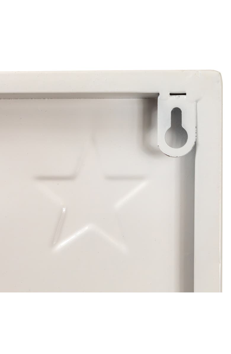 Northlight Americana "Welcome" Metal Porch Board Sign Decoration - 40", Alternate, color, Red