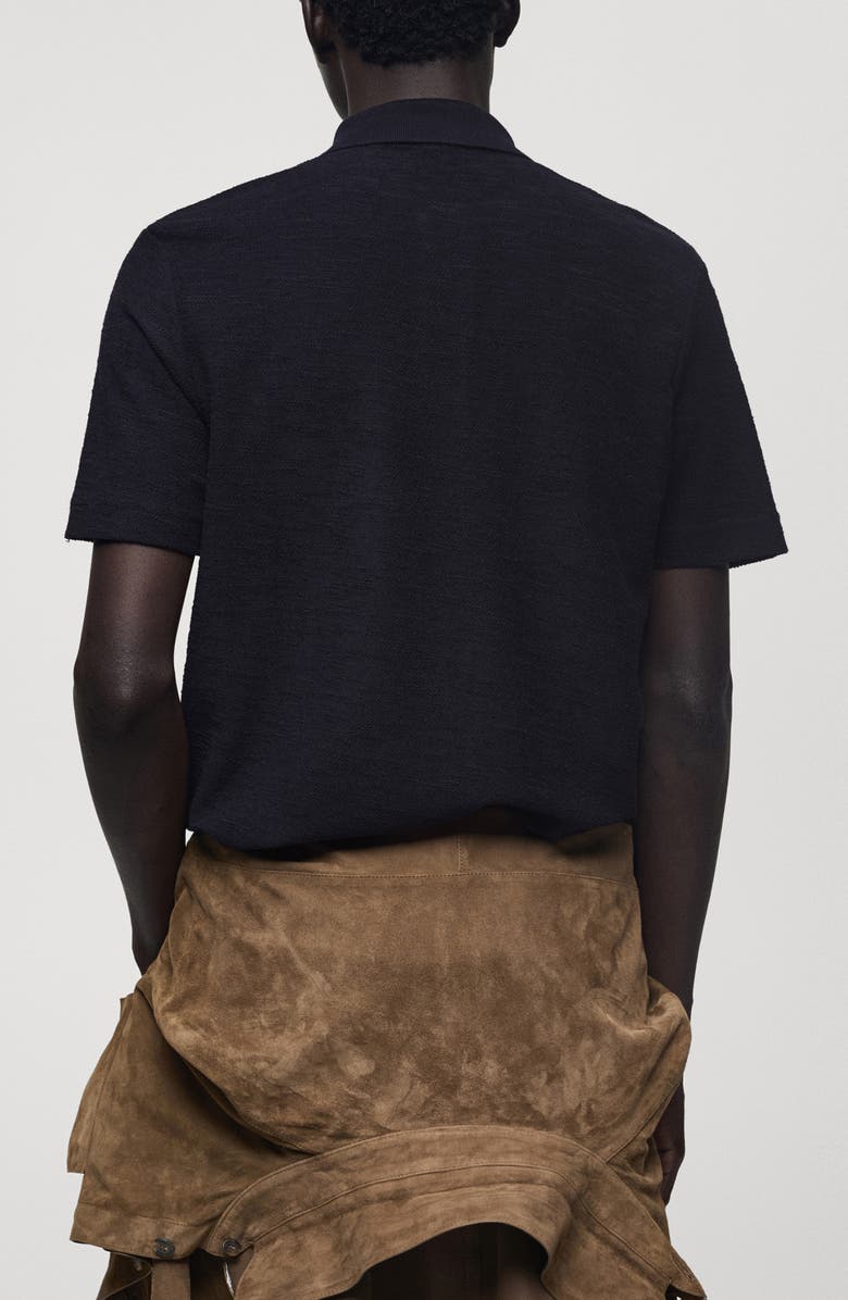 MANGO Regular Fit Terry Polo, Alternate, color,