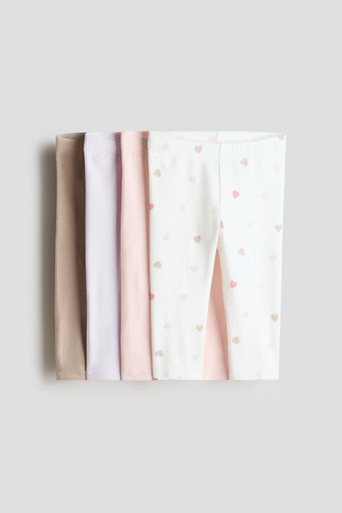 4-pack cotton jersey leggings
