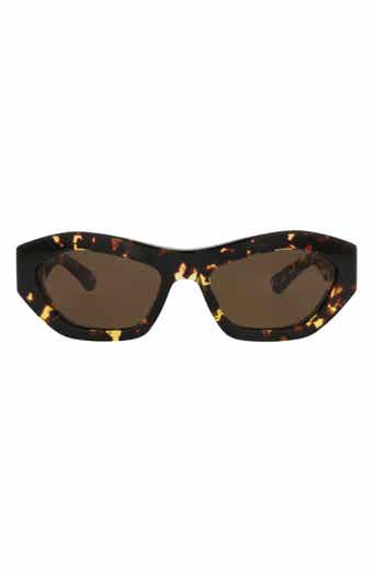 Bottega Veneta 54mm Modified Oval Sunglasses