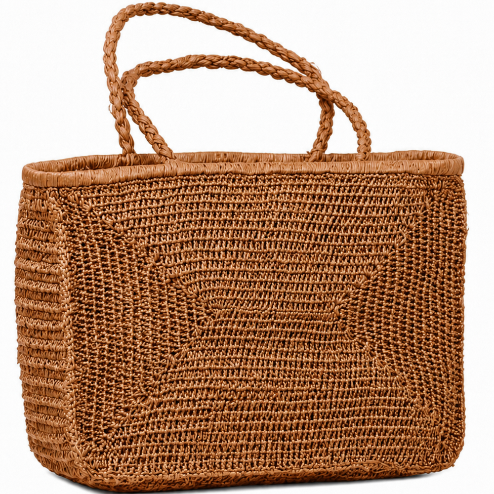 Clipa Raffia Beach Tote Bag, Alternate, color, Caramel