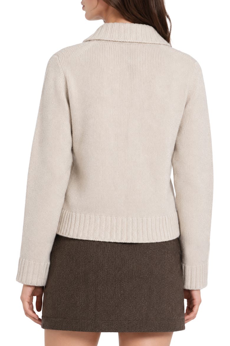 Rowan Double Breasted Cardigan, Alternate, color, LT NEUTRAL HTHR