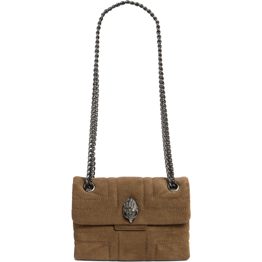Kurt Geiger London Mini Kensington Union Jack Crossbody Bag In Gray