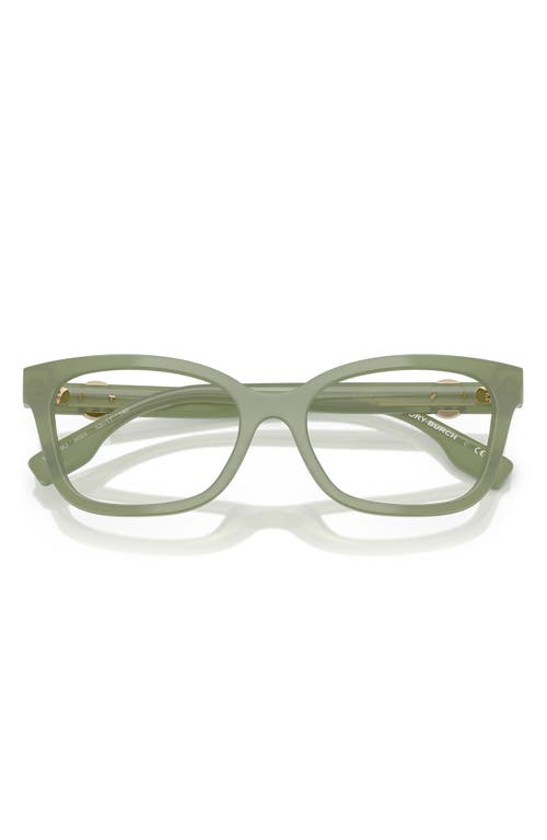 Tory Burch 53mm Phantos Optical Glasses In Green