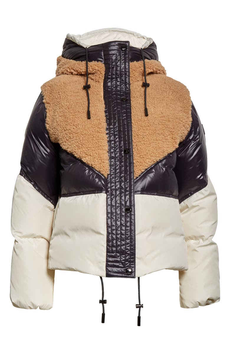 BOSS Plockena Mixed Media Puffer Jacket, Alternate, color, 