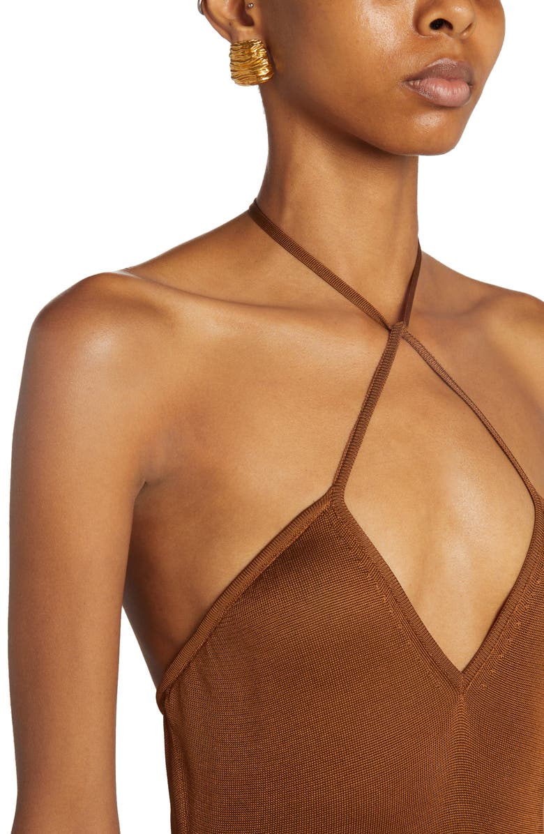 TOM FORD Slinky Jersey Halter Dress, Alternate, color,