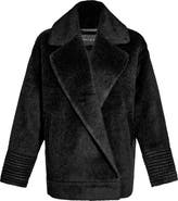 SENTALER Bouclé Wool & Alpaca Blend Short Coat