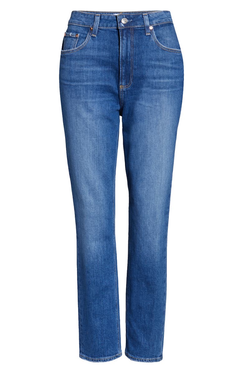 PAIGE Hoxton Exposed Button High Waist Ankle Skinny Jeans, Alternate, color,