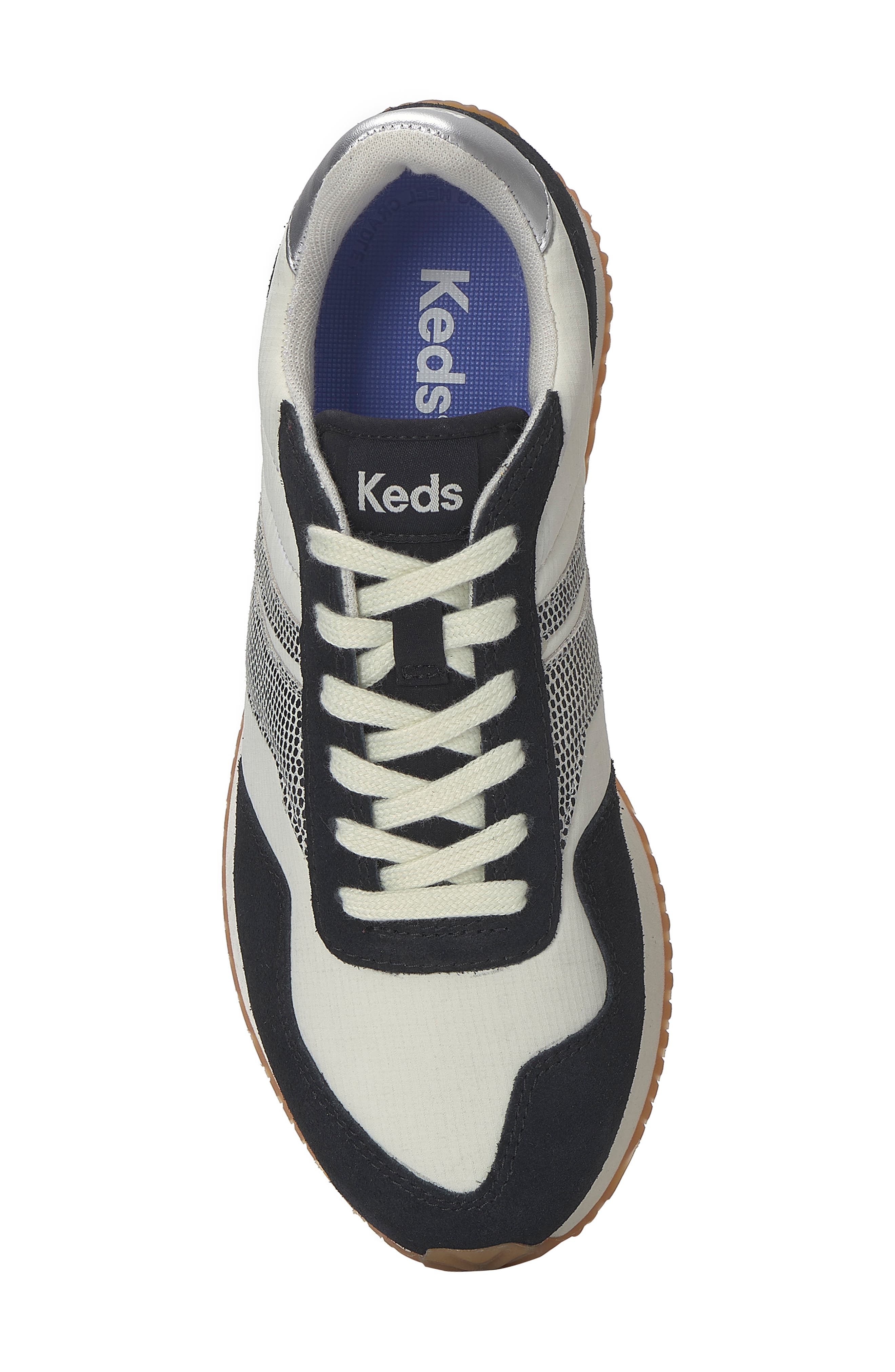 Keds<sup
®</sup
 Rena Sneaker, Alternate, color, Black/ Egret