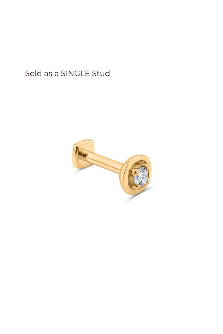 Center-of-Attention Flat Back Stud, Main, color, Yellow Gold