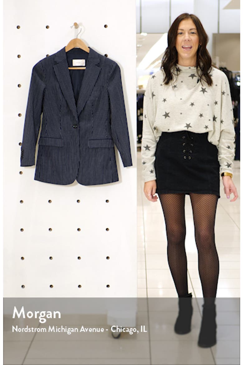 Cameron Pinstripe Wool Suit Jacket video