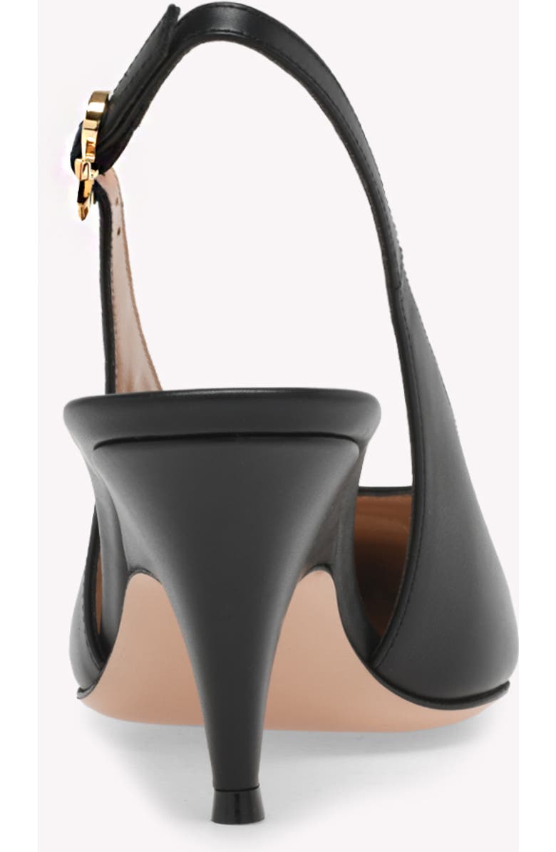 Gianvito Rossi Sofia Sling 70, Alternate, color, Black Leather