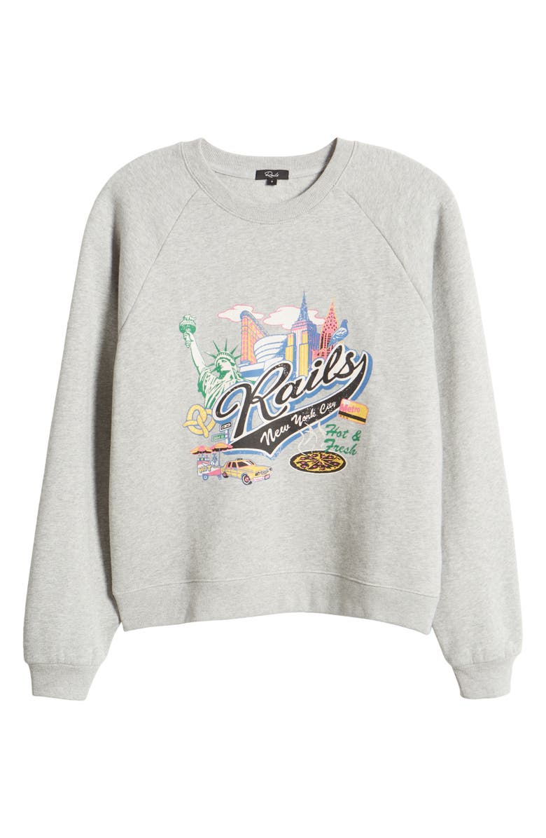 Rails Logo Raglan Sweatshirt, Main, color, 