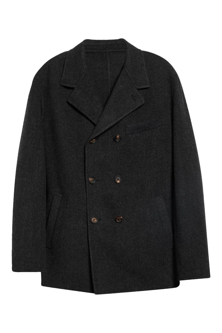Wool Double Face Jacket, Main, color, 15 SMOKE MELANGE GRY