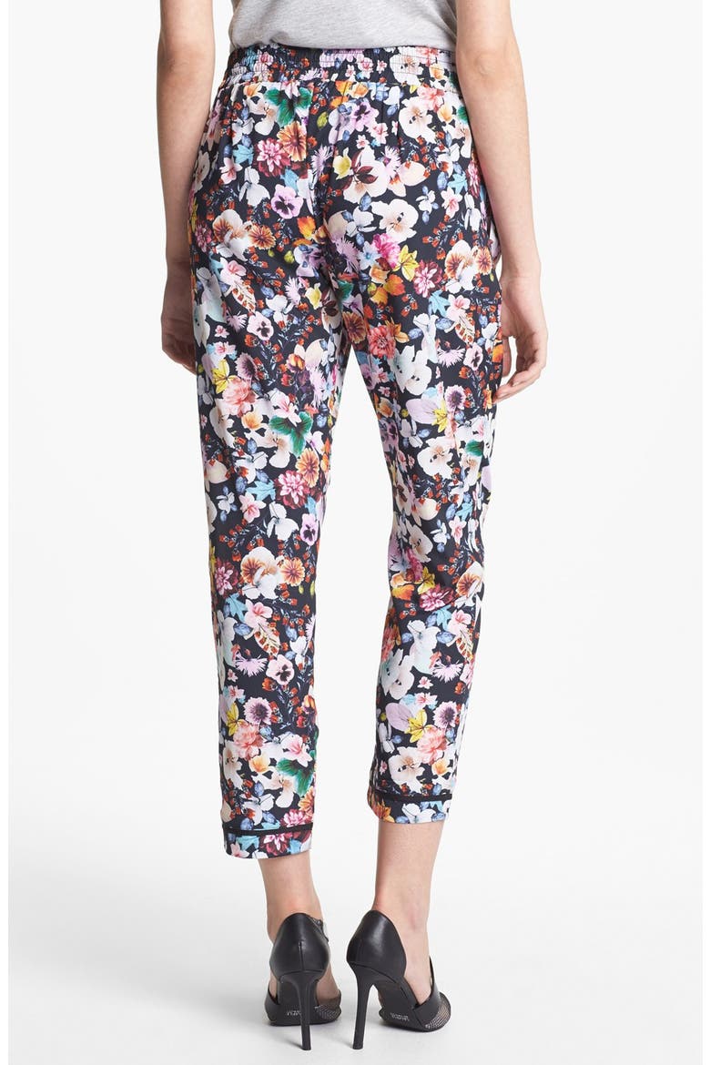 Crop Pants, Alternate, color, BLACK DIGITAL FLORAL