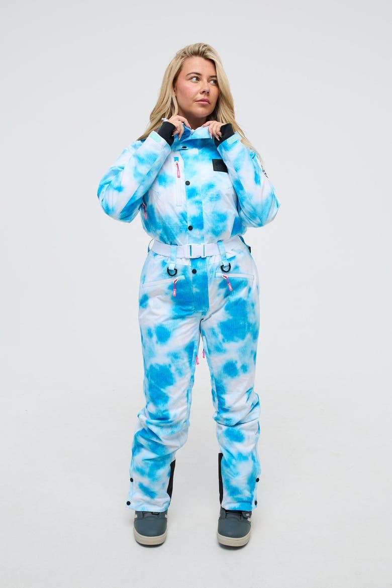Blue Signature -  Shaped Women's Ski Suit, Alternate, color, Blue & White