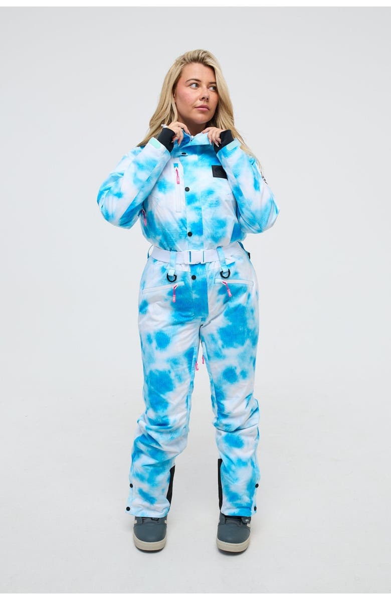 OOSC Blue Signature - Shaped Women's Ski Suit, Alternate, color, Blue & White