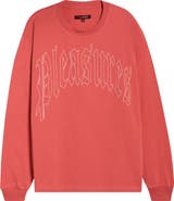 PLEASURES Twitch Embroidered Long Sleeve T-Shirt