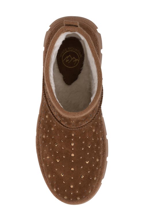 White Mountain Footwear Tomas Faux Fur Bootie In Brown