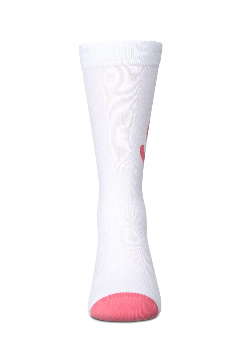 Air Brush Winking Smiley Knee High Sock, Alternate, color, Pink Lemonade
