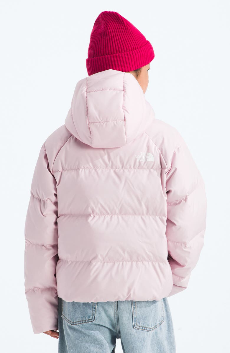 The North Face Kids' North 600-Fill-Power Down Hooded Jacket, Alternate, color, Pale Blossom