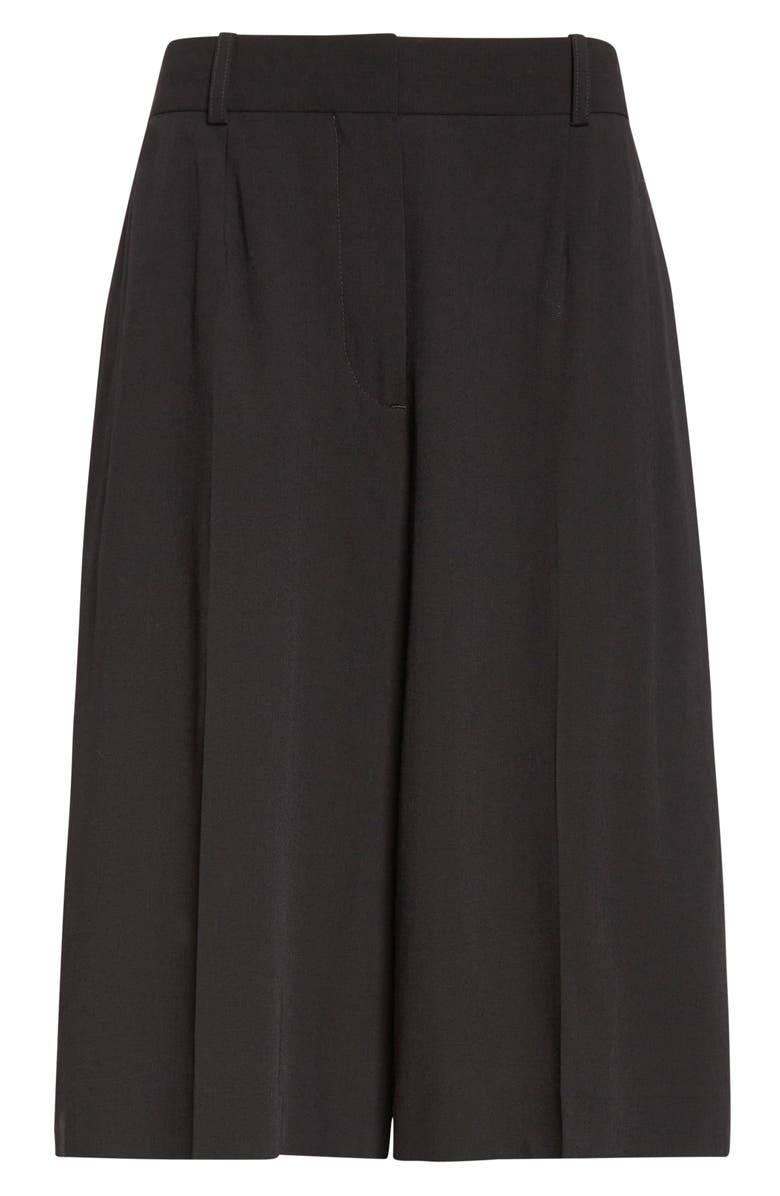 TOTEME Fluid Wide Leg Shorts, Alternate, color, Black