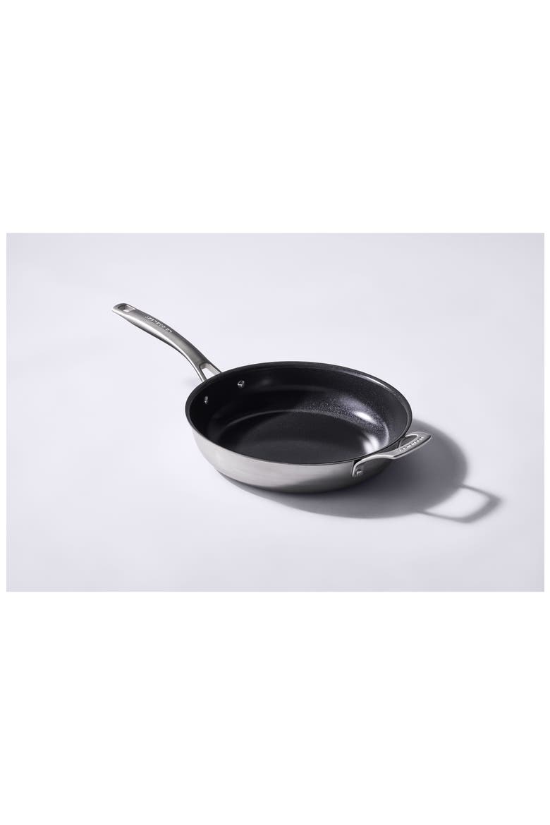 Essential Stainless Steel Set of 2 Nonstick Frying Pans, Alternate, color, STAINLESS STEEL