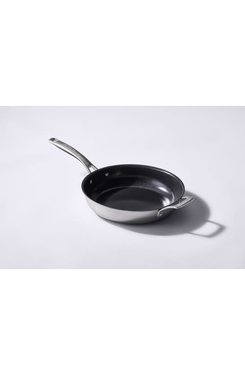 Le Creuset Essential Stainless Steel Set Of 2 Nonstick Frying Pans In Silver