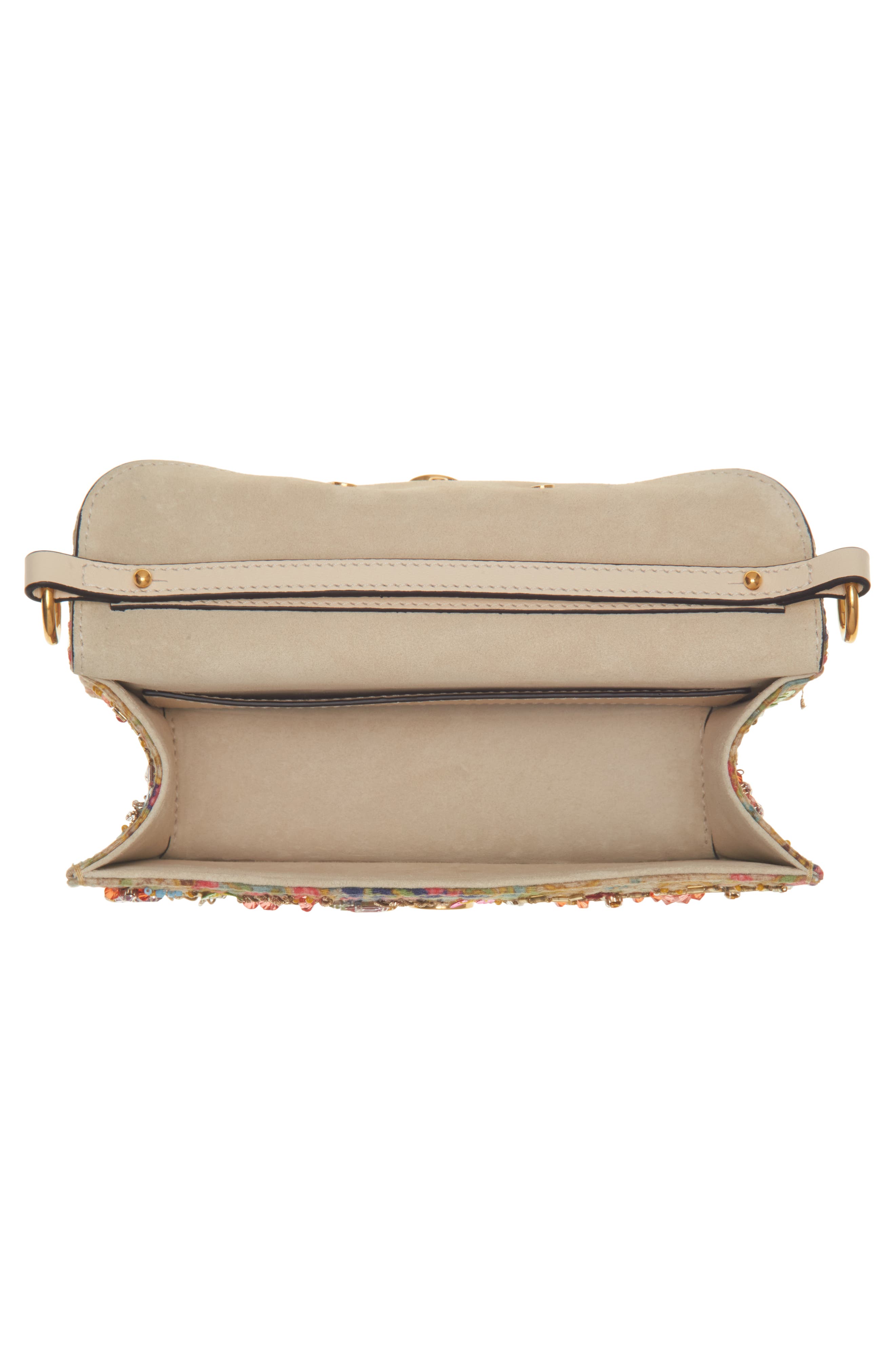 Valentino Garavani Small Locò VLOGO Beaded Paisley Shoulder Bag, Alternate, color, 