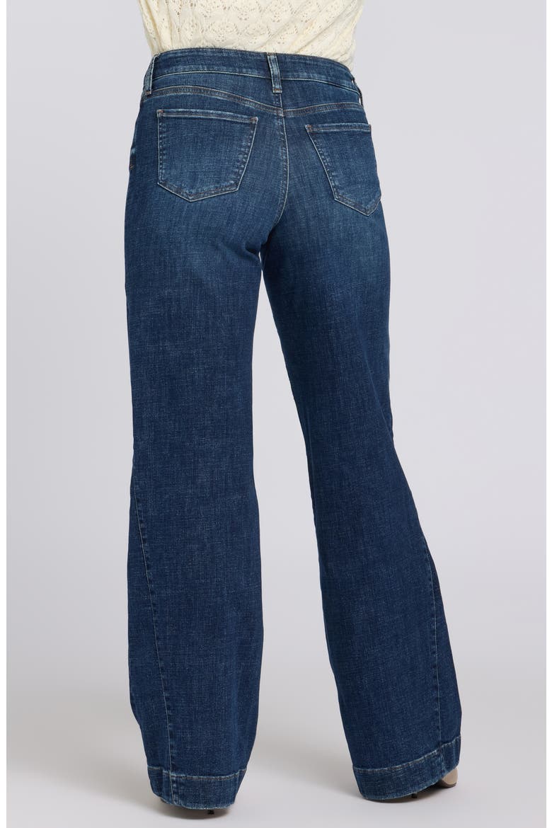 Teresa Godet Wide Leg Jeans, Alternate, color, SUNSET VILLA
