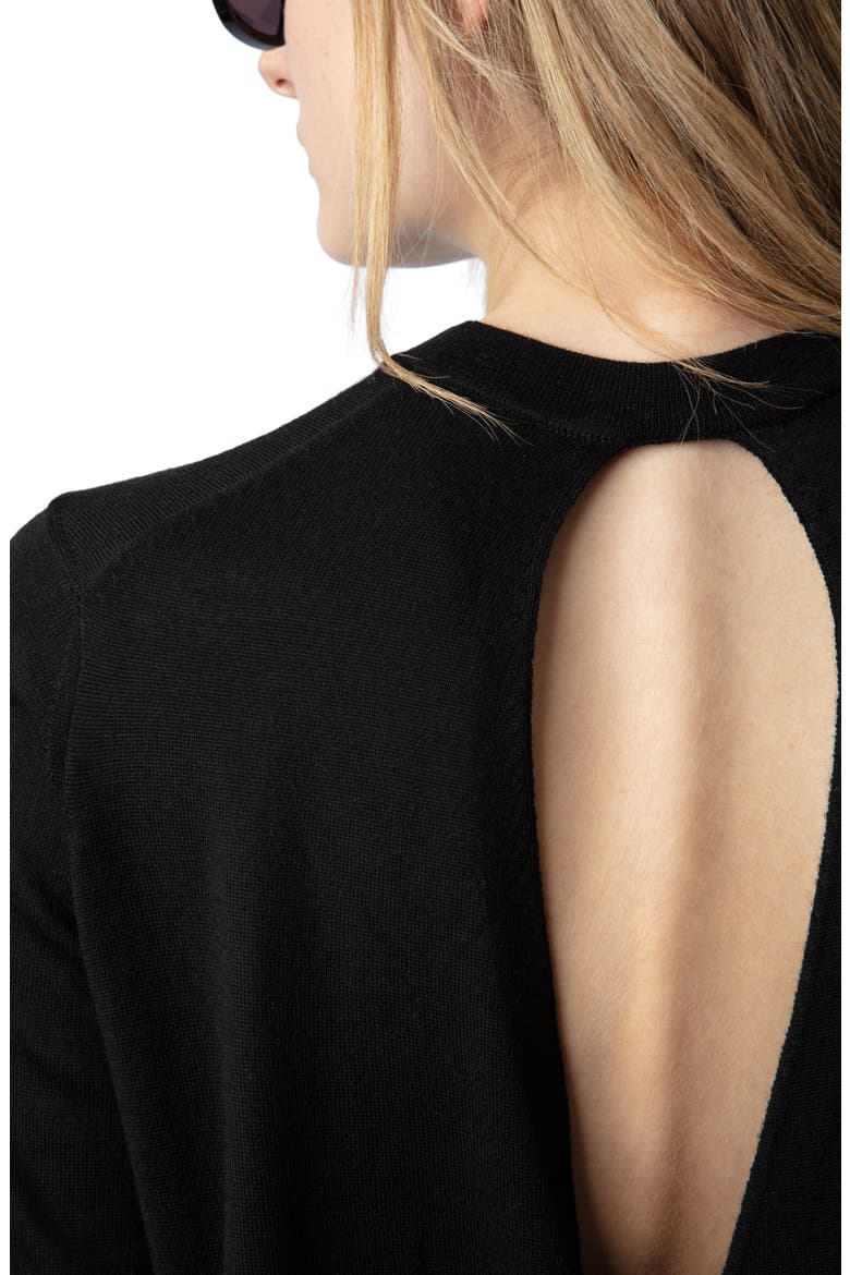 Emma Wool Crewneck Sweater, Alternate, color, NOIR