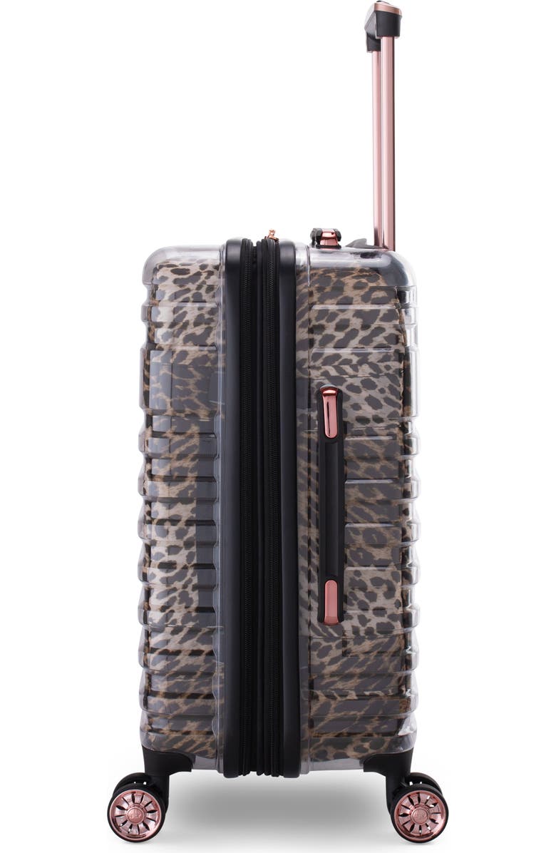 IFLY Clear 20" Animal Print Expandable Wheeled Carry-On Bag, Alternate, color,