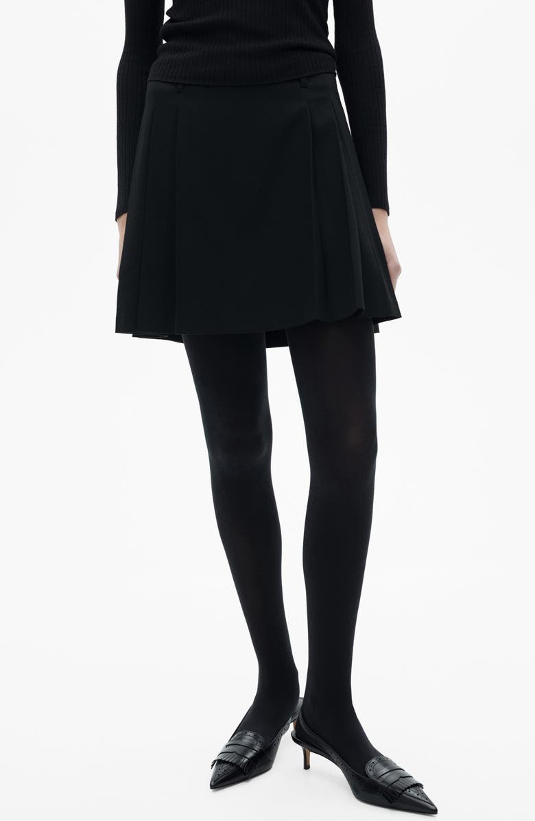 MANGO Pleated Miniskirt, Main, color,