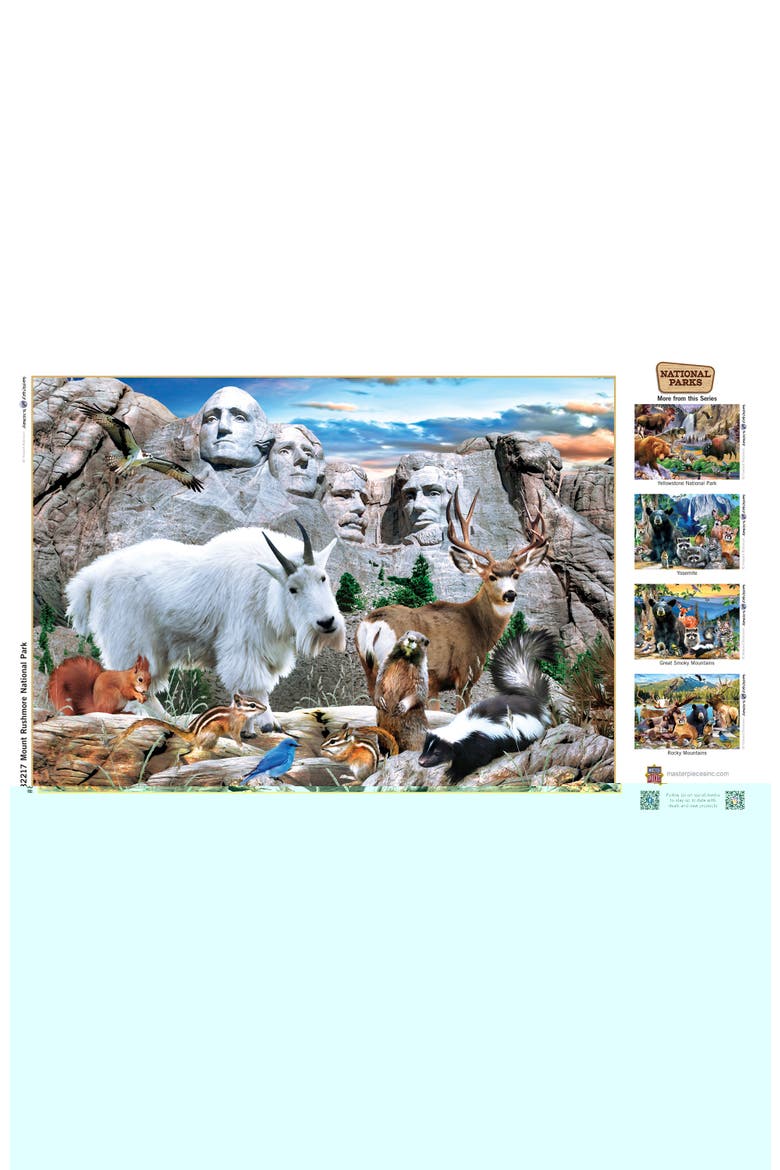 Mount Rushmore 500 Piece Jigsaw Puzzle, Alternate, color, Multicolor